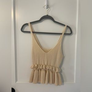 Knit tank top
